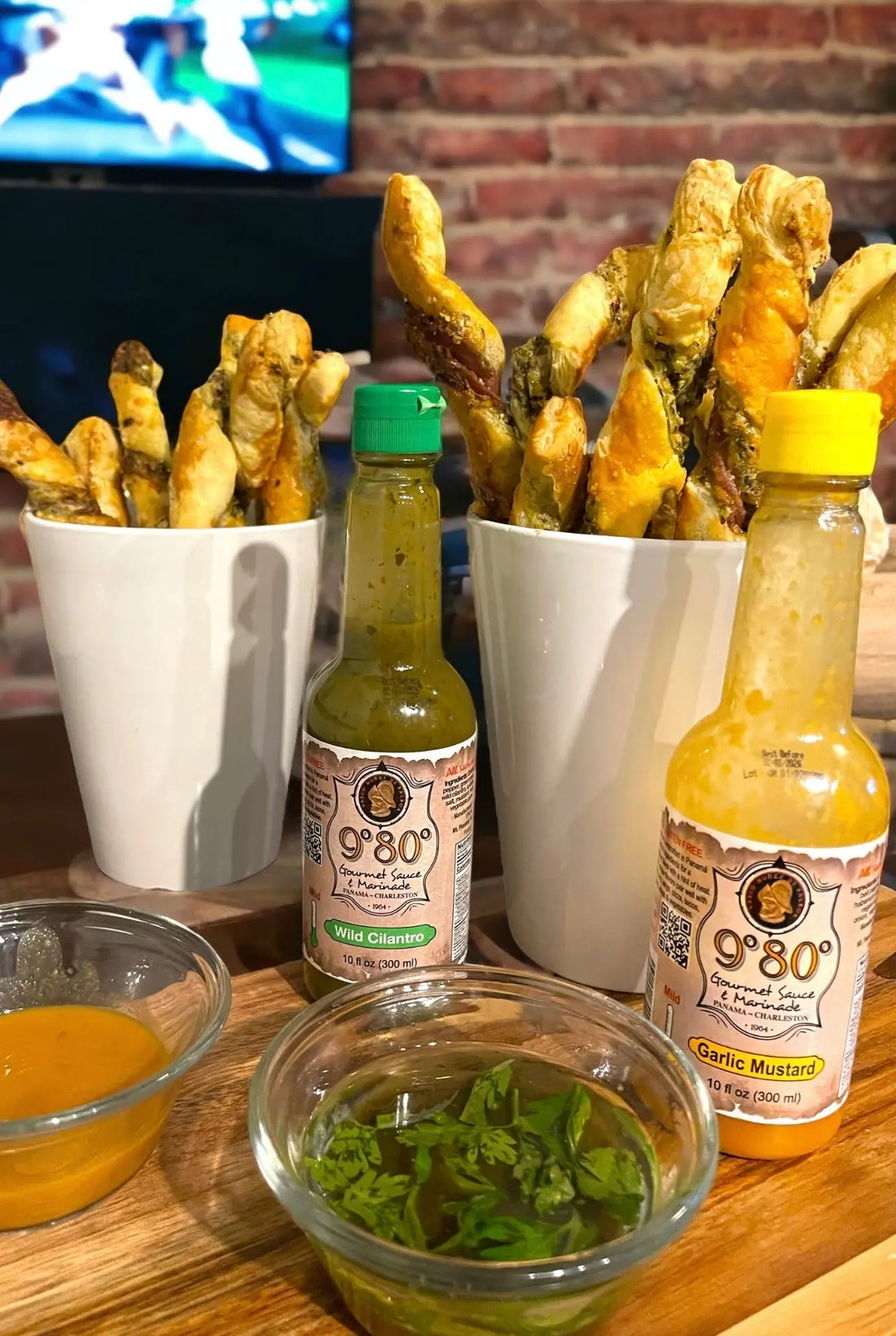 9°80° Parmesan and Prosciutto Infused Cheese Straws 9º80º Sauces & Marinades