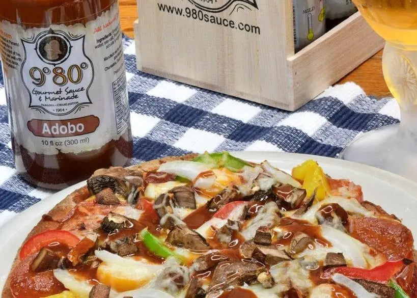 9º80º Adobo Veggie Pizza with Gluten-- Free Crust 9º80º Sauces & Marinades