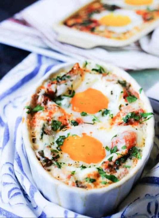 9°80° Signature Baked Eggs in a Spicy Tomato Sauce 9º80º Sauces & Marinades