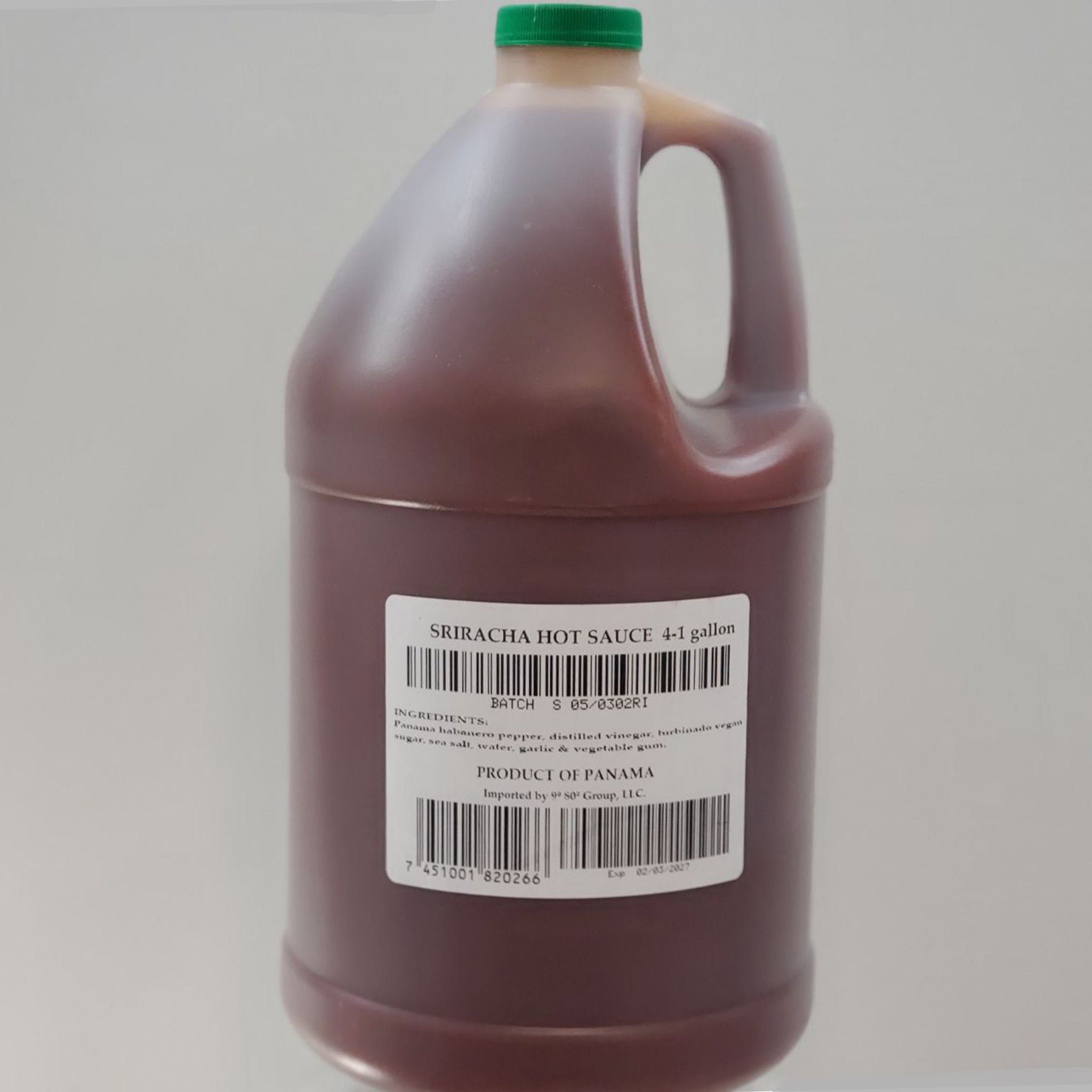 Sriracha by the Gallon 9º80º Sauces & Marinades