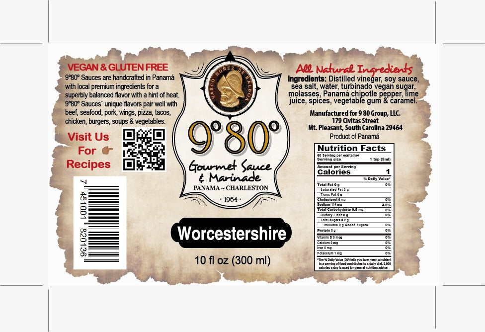 Worcestershire - 9°80° Gourmet Sauces and Marinades