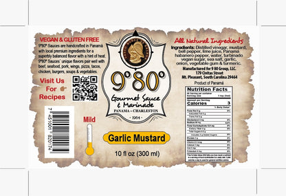 Garlic Mustard - 9°80° Gourmet Sauces and Marinades