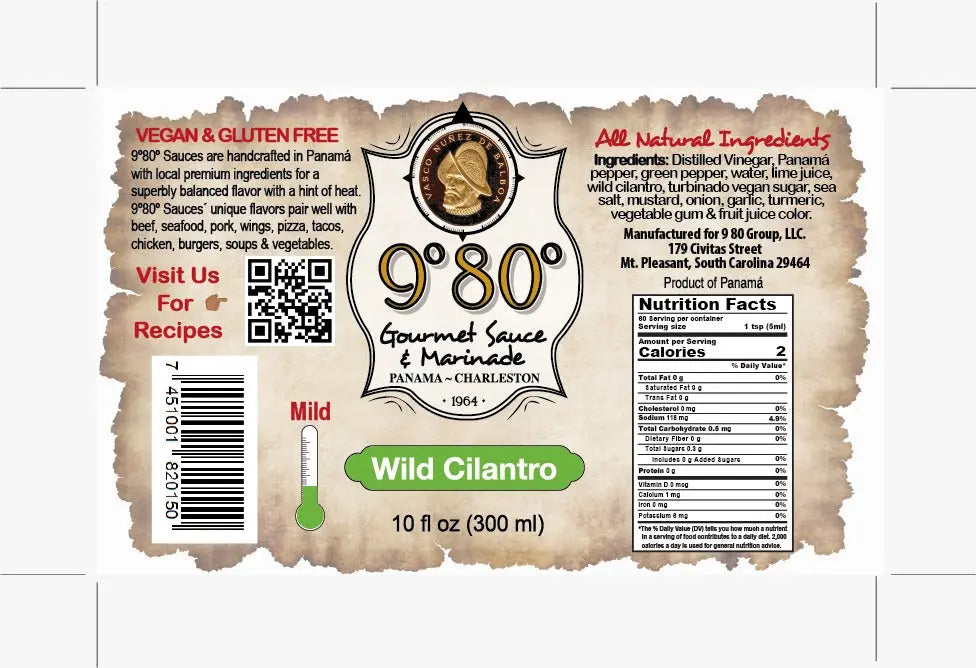 Wild Cilantro - 9°80° Gourmet Sauces and Marinades